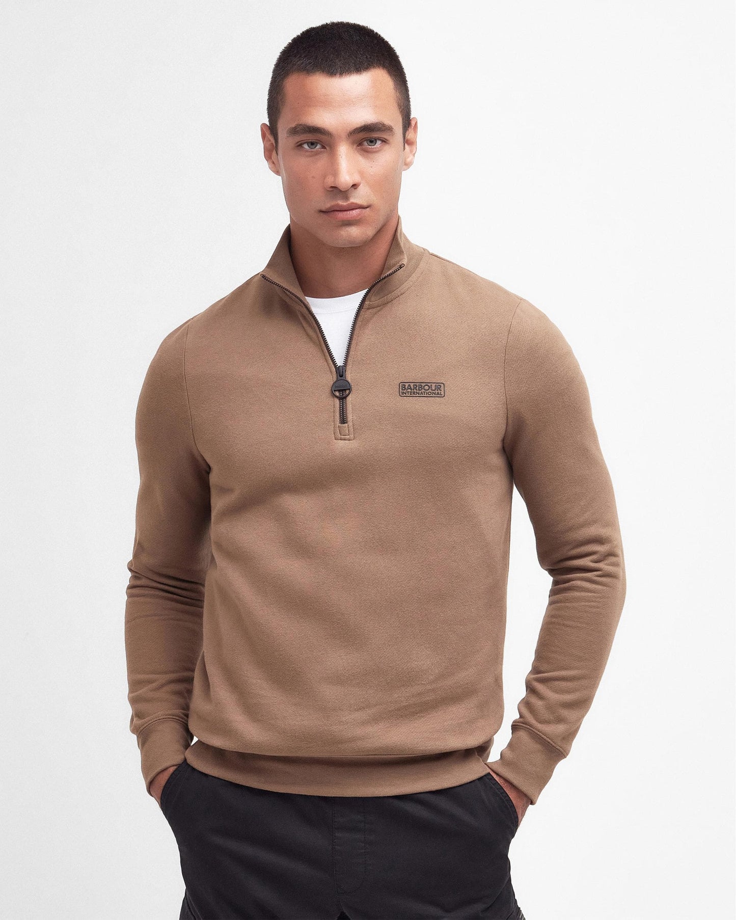 Barbour International Essential Half-Zip Mens Sweatshirt