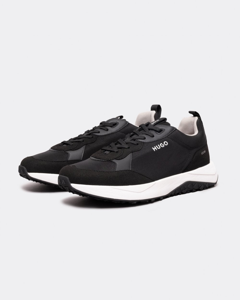 HUGO Kane Runn Mens Mixed-Material Trainers With EVA Rubber Outsole
