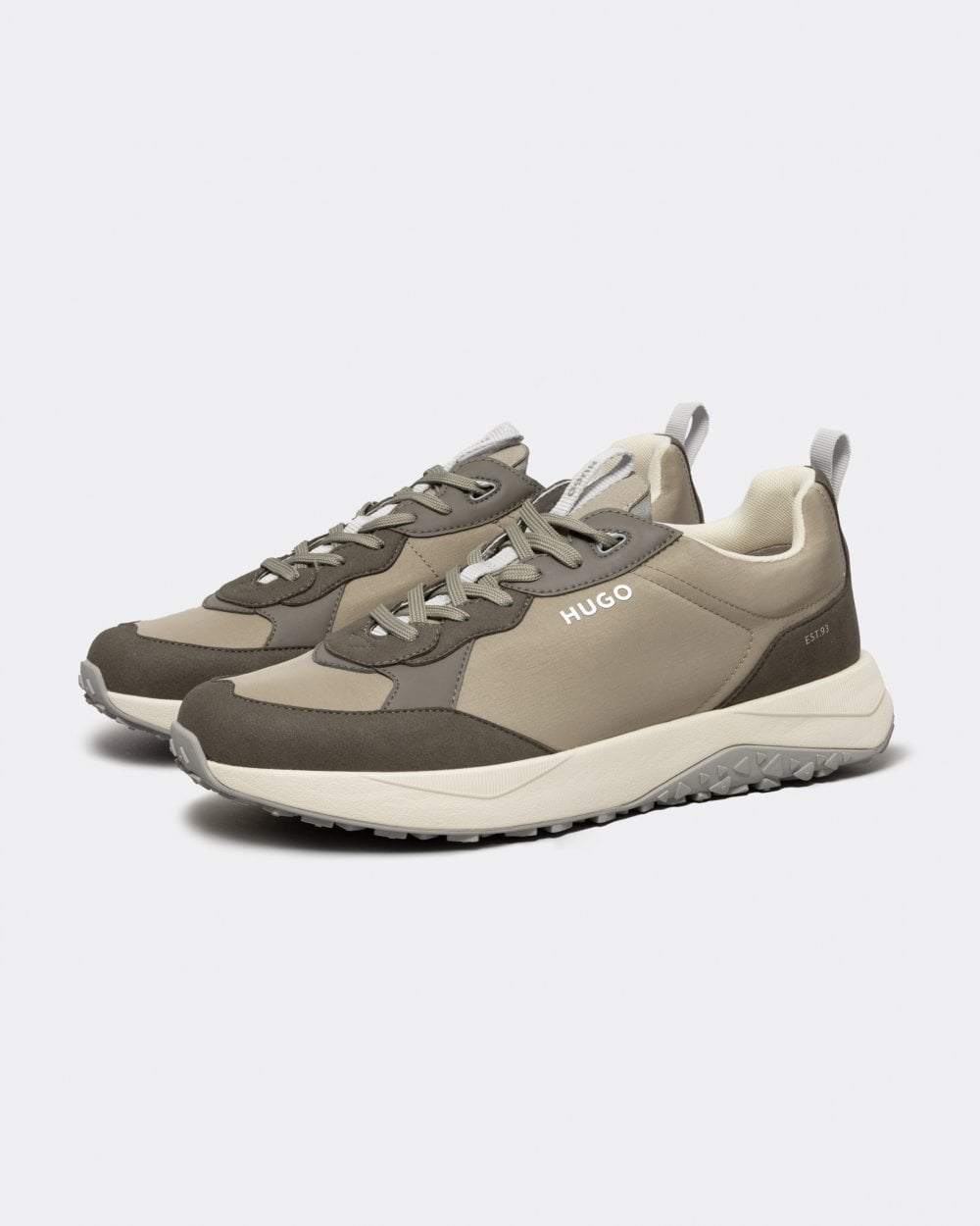 HUGO Kane Runn Mens Mixed-Material Trainers With EVA Rubber Outsole