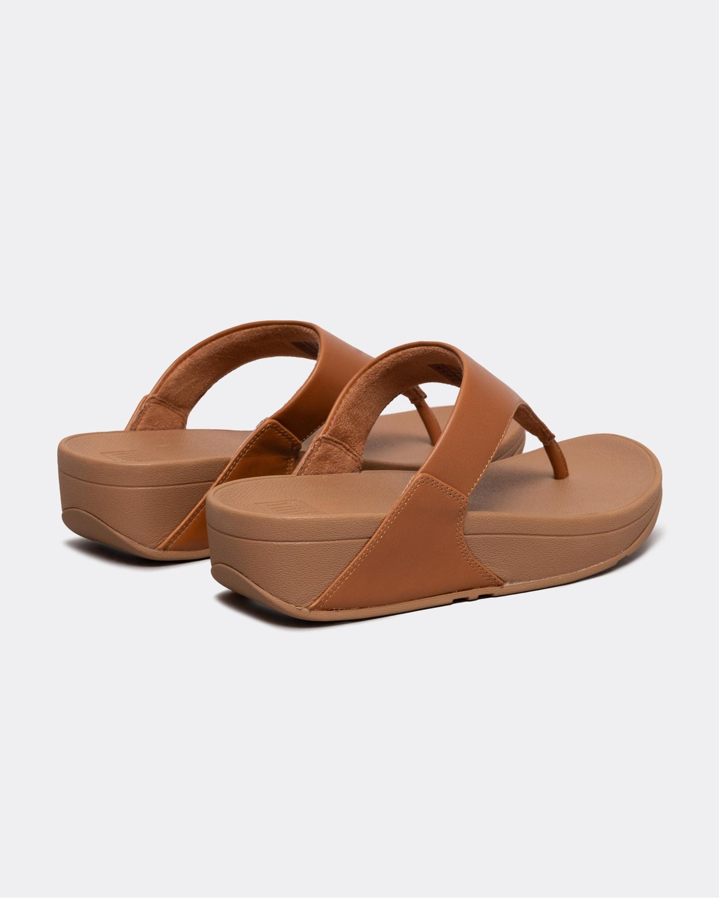 Fitflop Lulu Leather Toepost Womens Flip-Flop - Light Tan 592