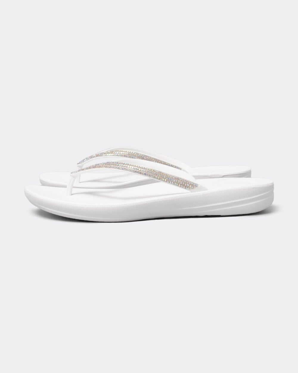 Fitflop IQushion Sparkle Womens Flip-Flop - Urban White 194