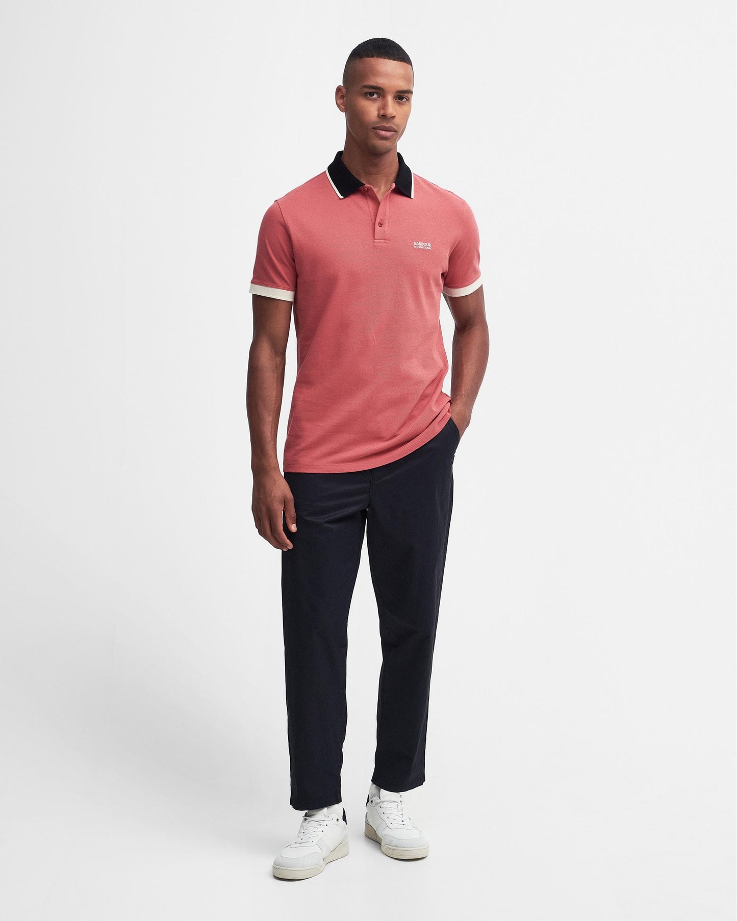 Barbour International Howall Mens Polo - Mineral Red