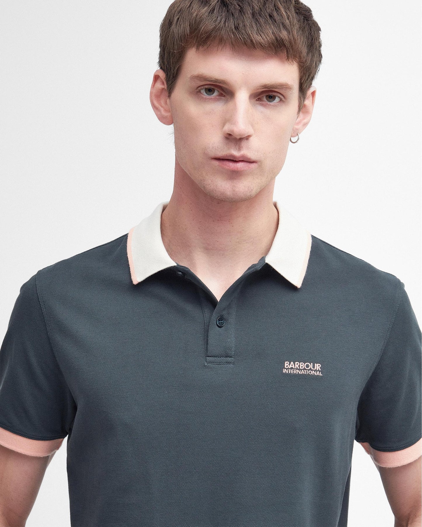 Barbour International Howall Mens Polo - Forest River