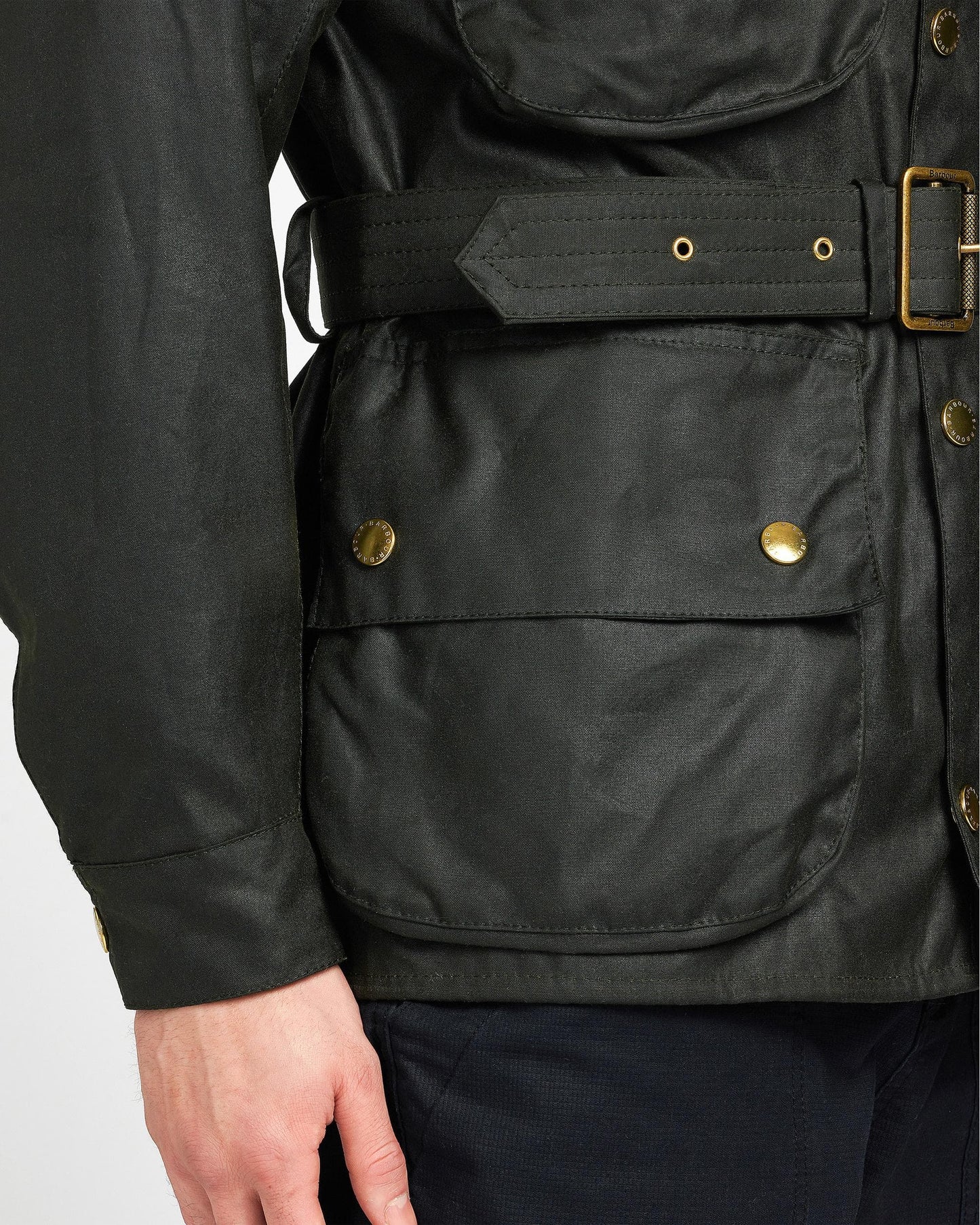 Barbour International Mens Original Wax Jacket - Sage