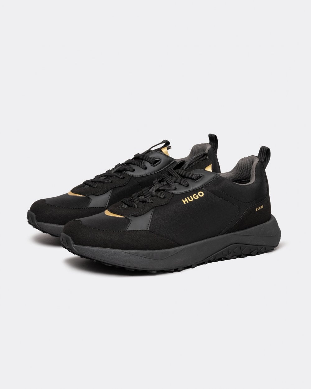 HUGO Kane Runn Mens Mixed-Material Trainers With EVA Rubber Outsole