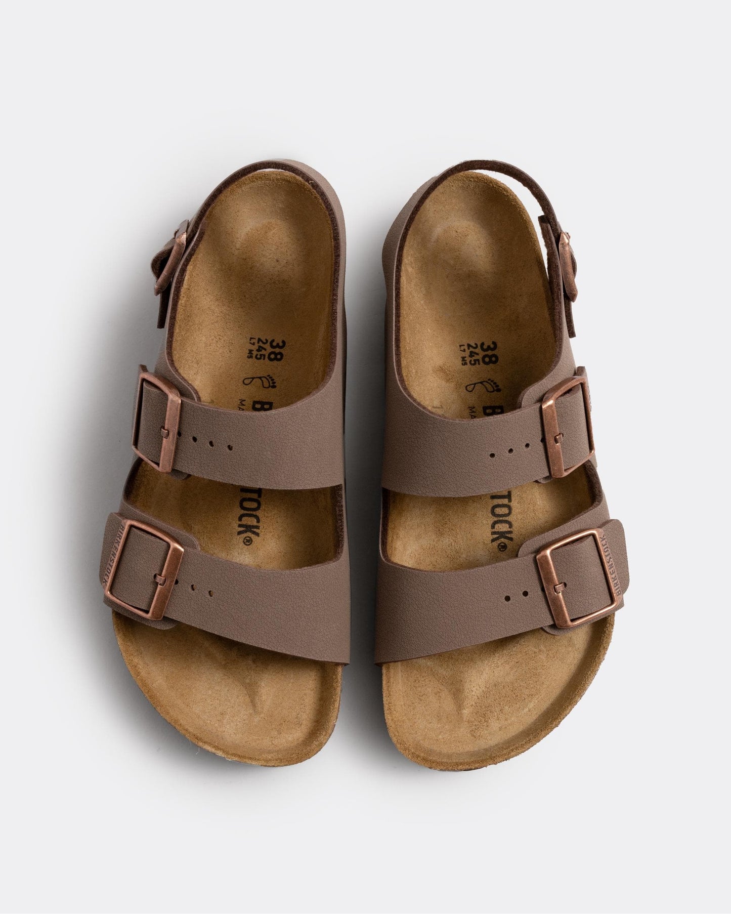 Birkenstock Milano Birko-Flor Nubuck Unisex Sandals