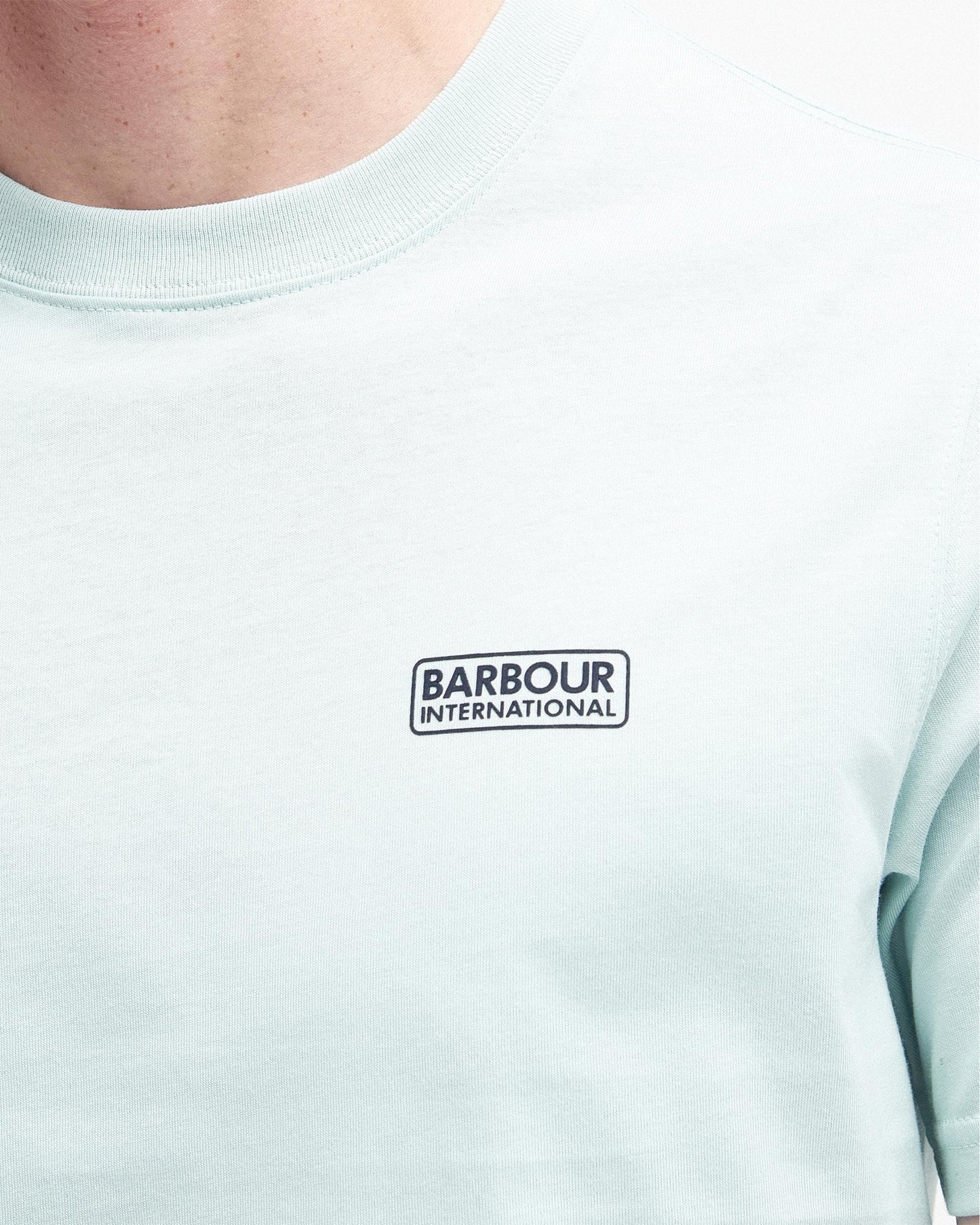 Barbour International Small Logo Mens T-Shirt - Green Fig