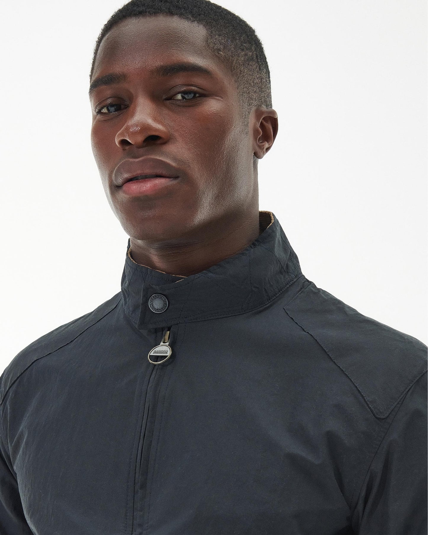 Barbour International Steve McQueen Rectifier Harrington Casual Mens Jacket - Navy
