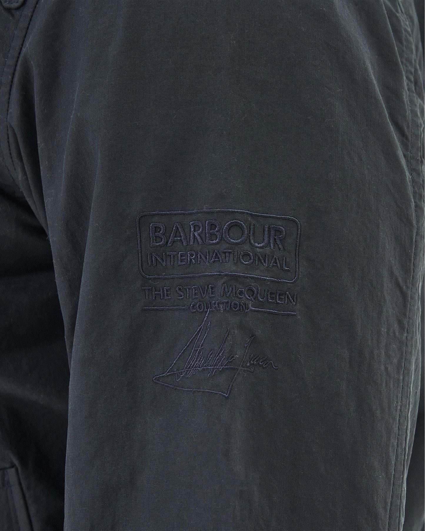 Barbour International Steve McQueen Rectifier Harrington Casual Mens Jacket - Navy