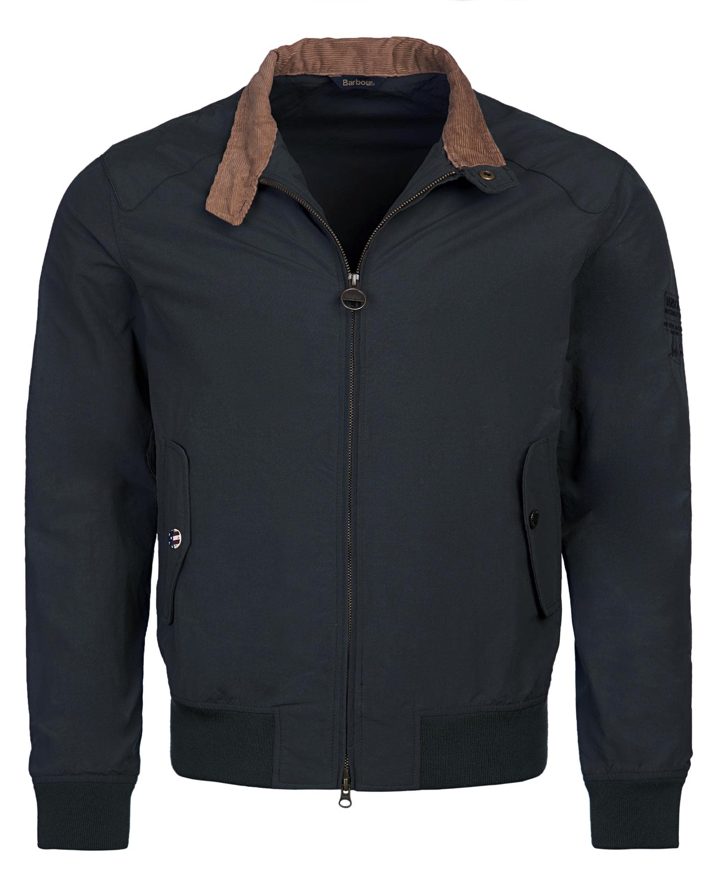 Barbour International Steve McQueen Rectifier Harrington Casual Mens Jacket - Navy