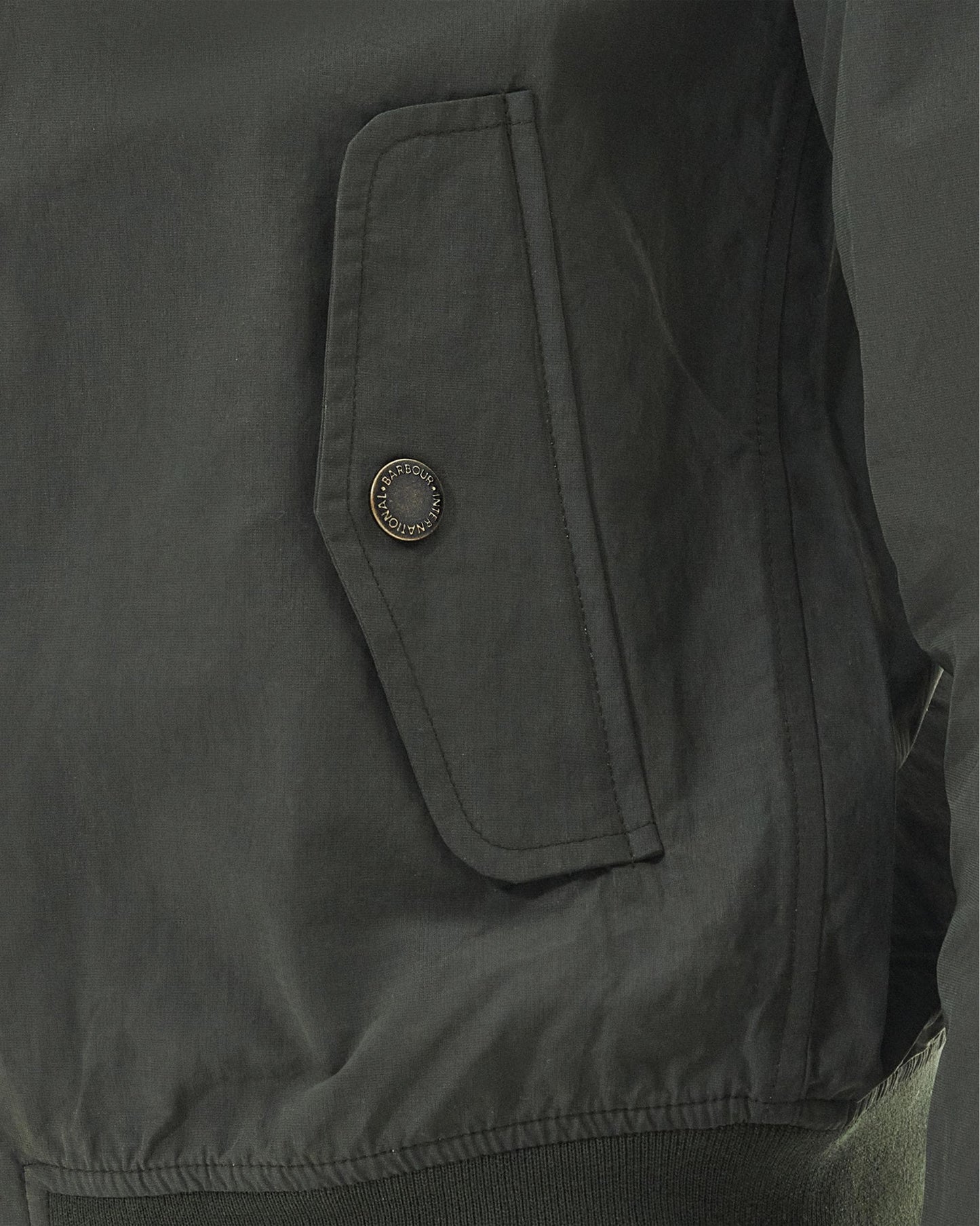 Barbour International Steve McQueen Rectifier Harrington Casual Mens Jacket - Sage