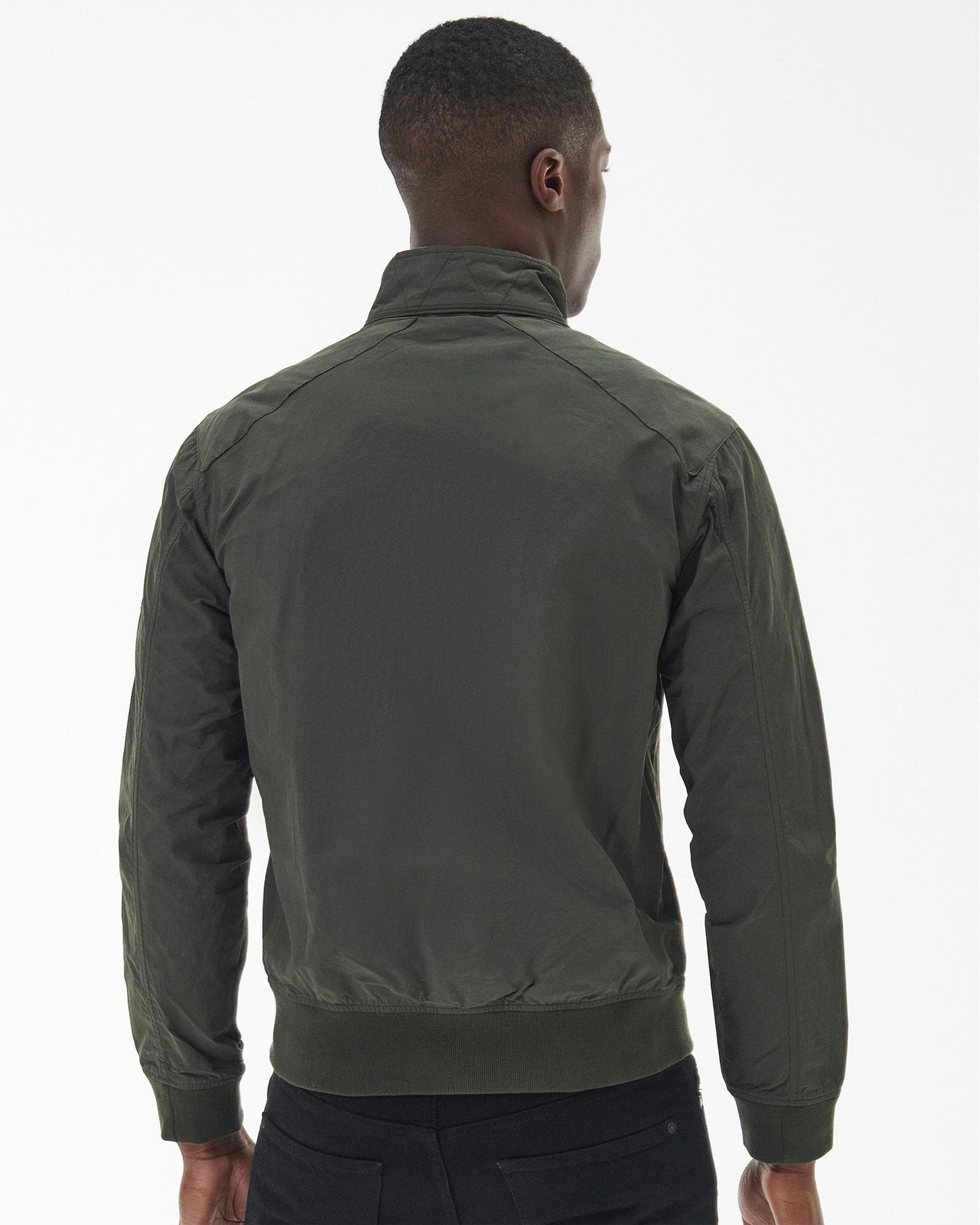 Barbour International Steve McQueen Rectifier Harrington Casual Mens Jacket - Sage