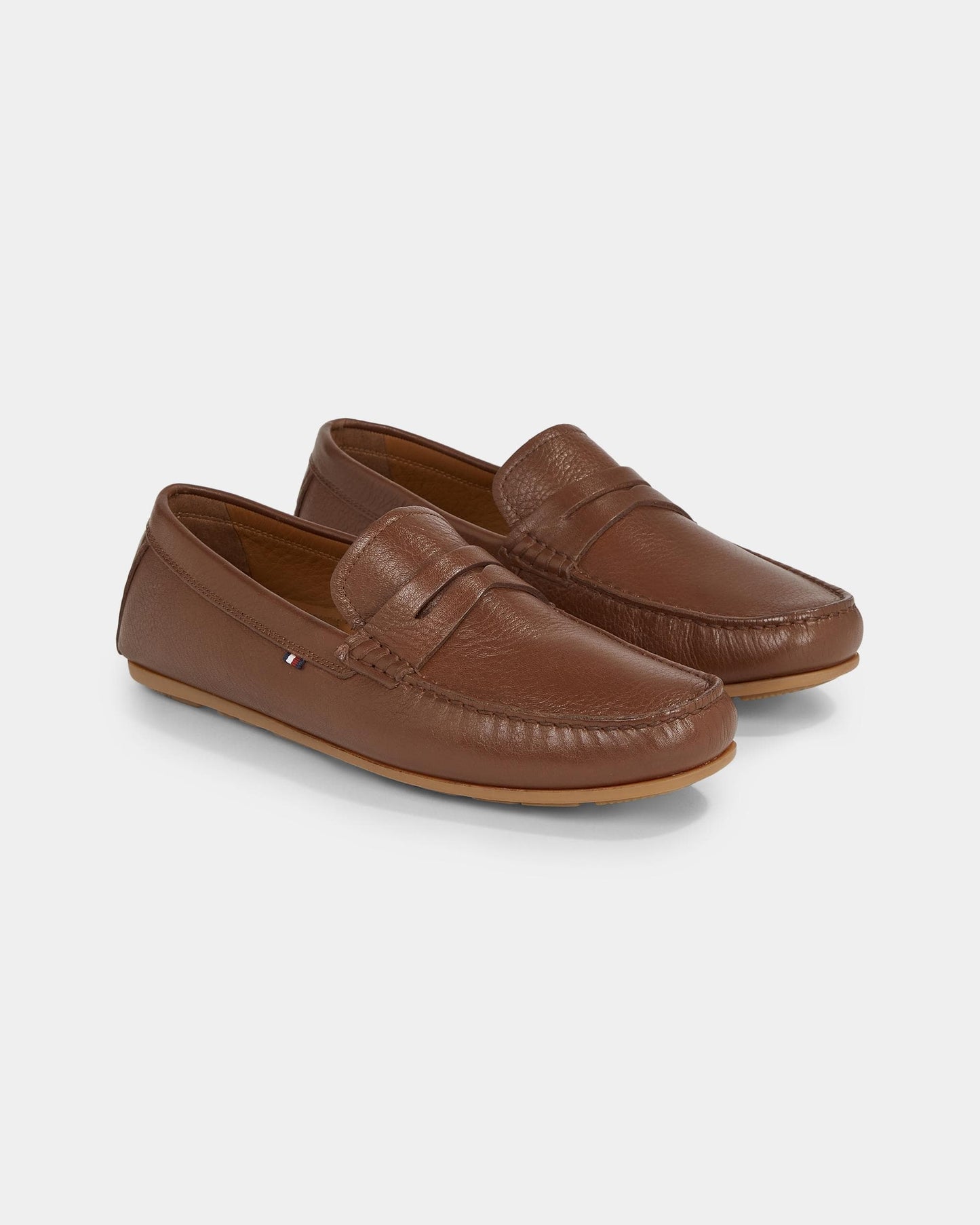 Tommy Hilfiger Casual Hilfiger Mens Leather Driving Shoes