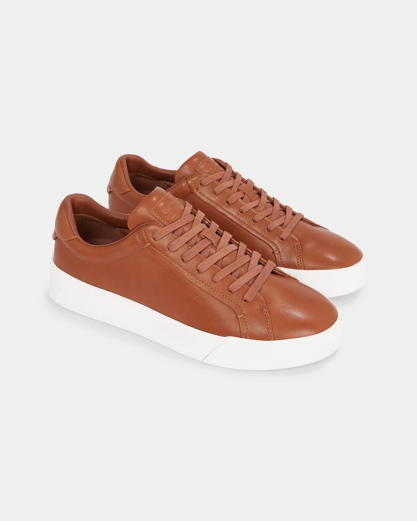 Tommy Hilfiger TH Best Mens Cognac Court Trainers