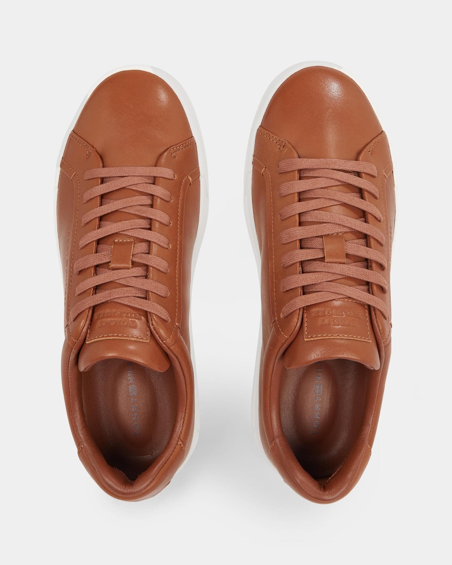Tommy Hilfiger TH Best Mens Cognac Court Trainers