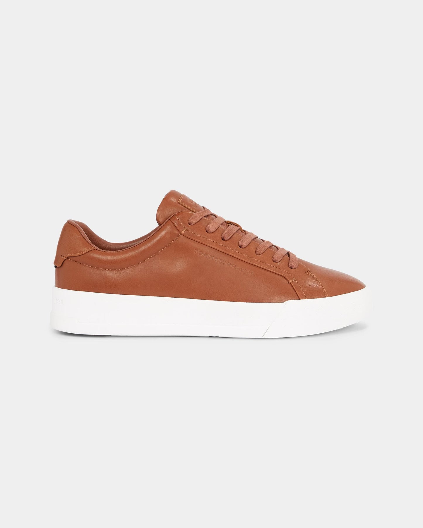 Tommy Hilfiger TH Best Mens Cognac Court Trainers