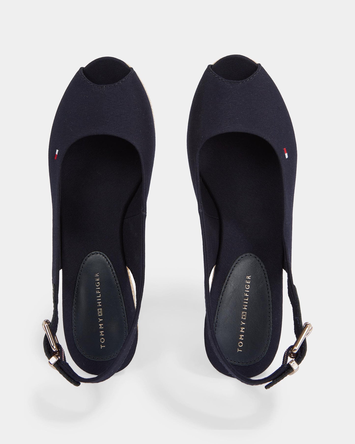 Tommy Hilfiger Iconic Elba Sling Back Wedge - Space Blue