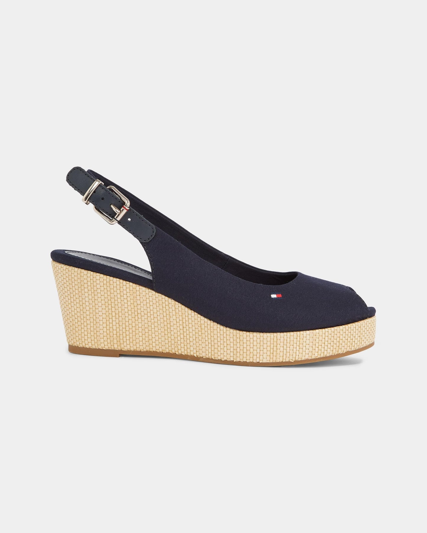 Tommy Hilfiger Iconic Elba Sling Back Wedge - Space Blue