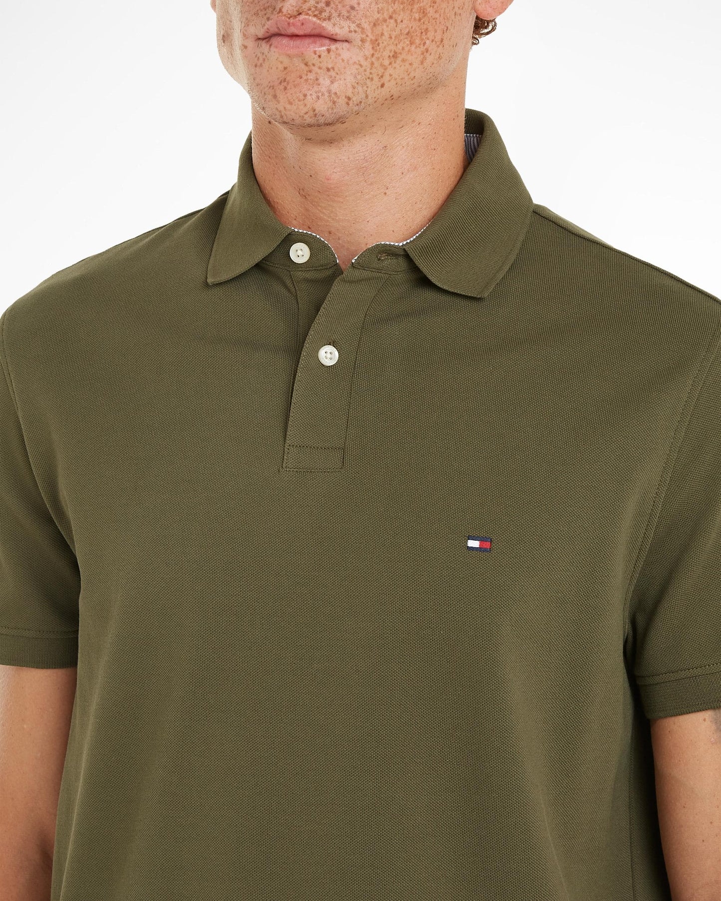 Tommy Hilfiger 1985 Regular Fit Mens Polo - Army Green