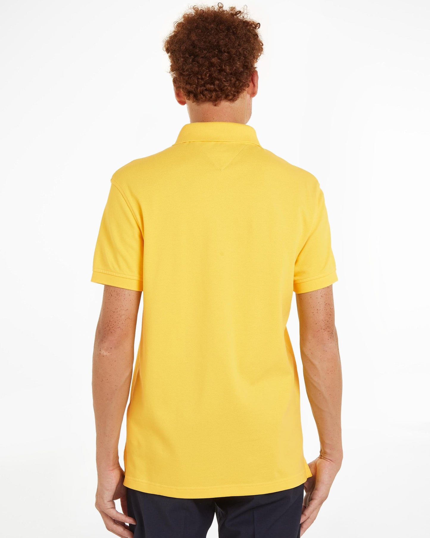Tommy Hilfiger Core 1985 Slim Mens Polo Shirt - Eureka Yellow