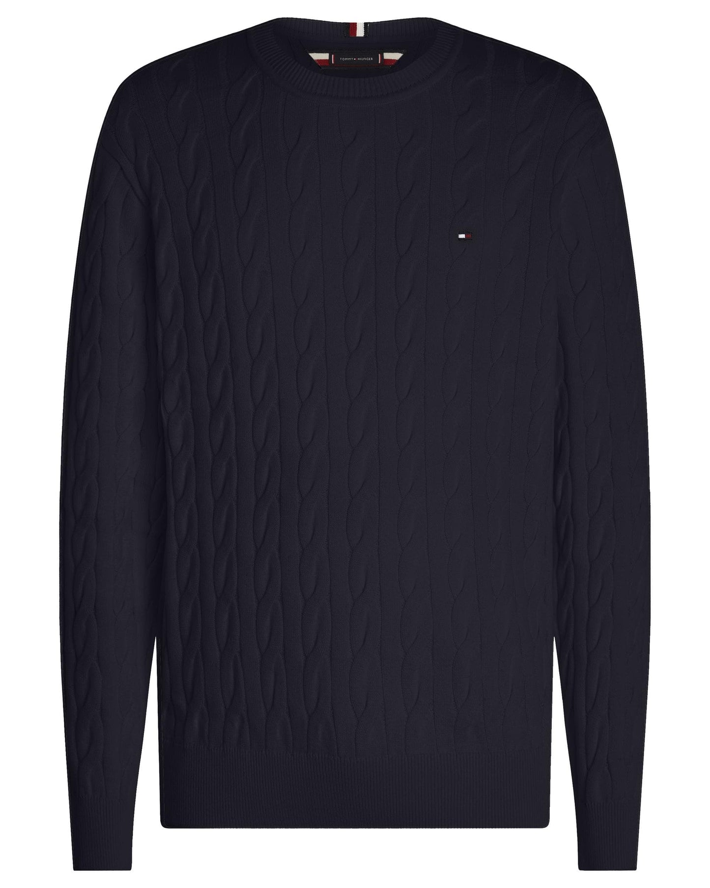 Tommy Hilfiger Classic Cable Mens Crew Jumper - Desert Sky