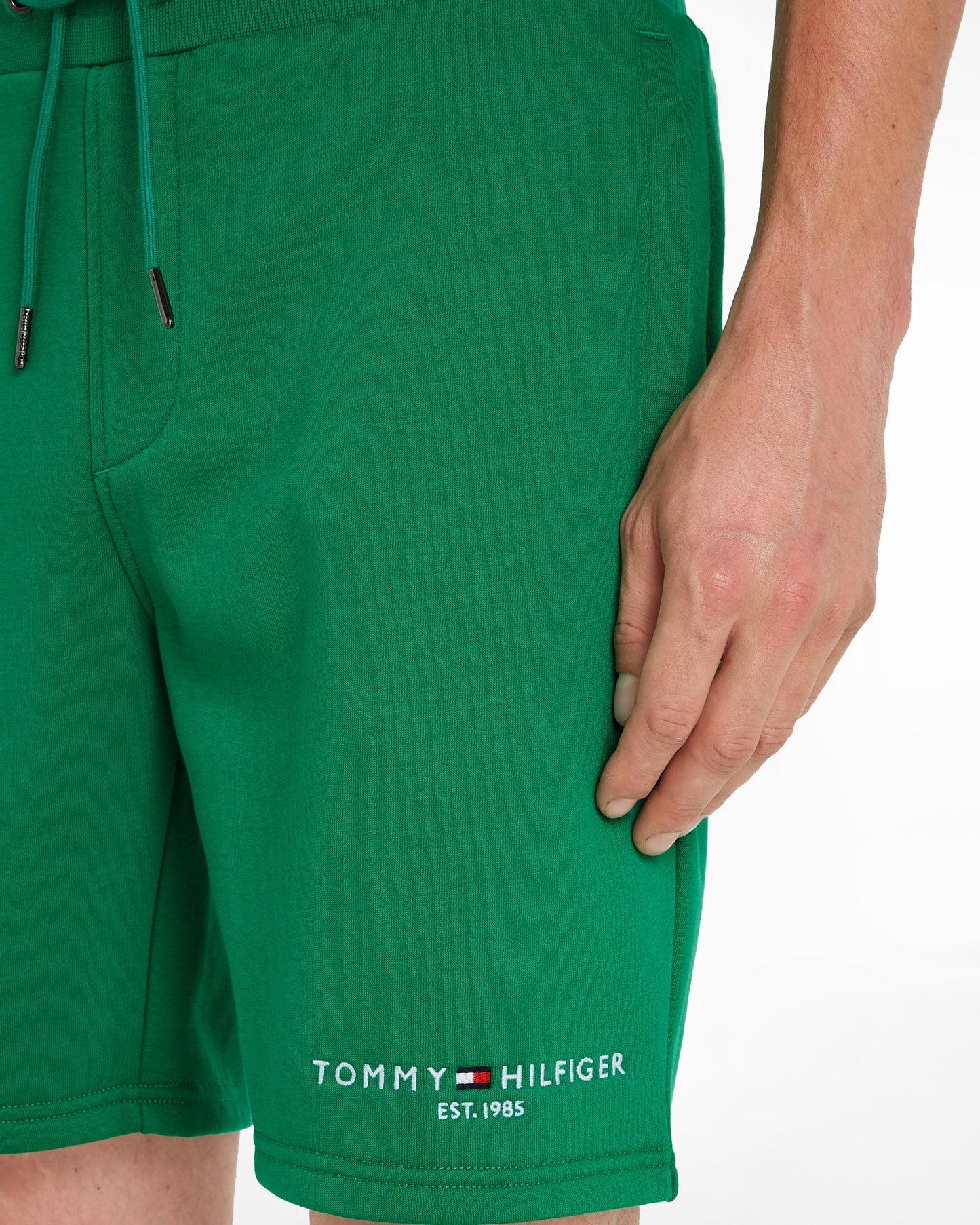 Tommy Hilfiger Small Tommy Logo Mens Sweat Shorts - Olympic Green