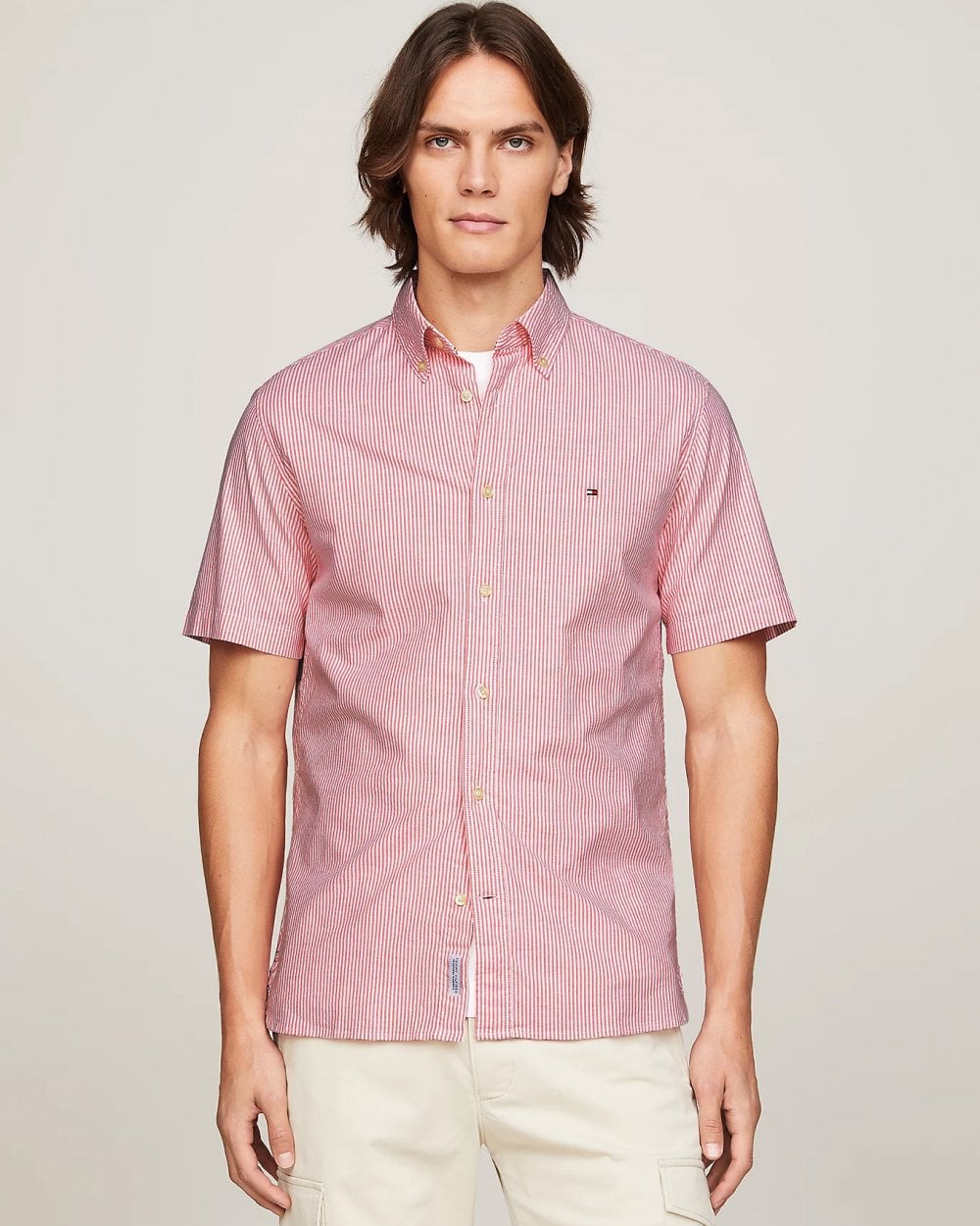 Tommy Hilfiger 1985 Flex Oxford Stripe Mens Shirt