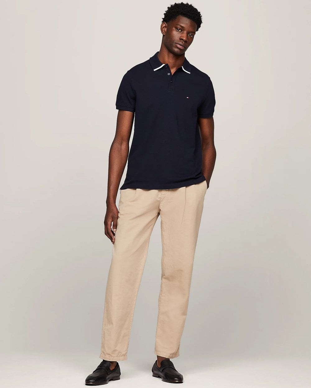 Tommy Hilfiger Tommy Hilfiger Monotype Undercollar Mens Polo