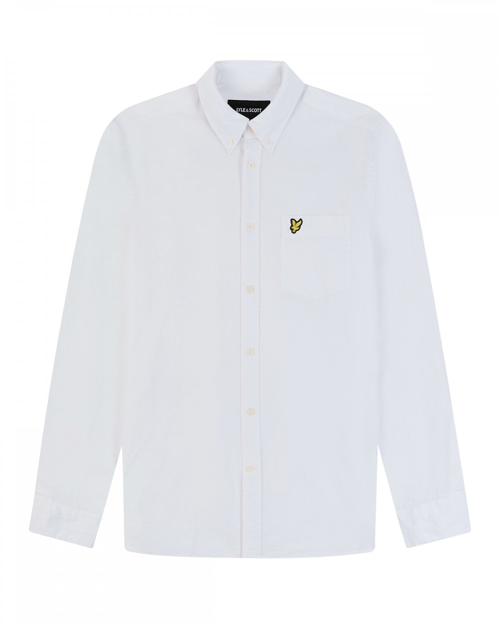 Lyle & Scott Cotton Linen Mens Button Down Shirt