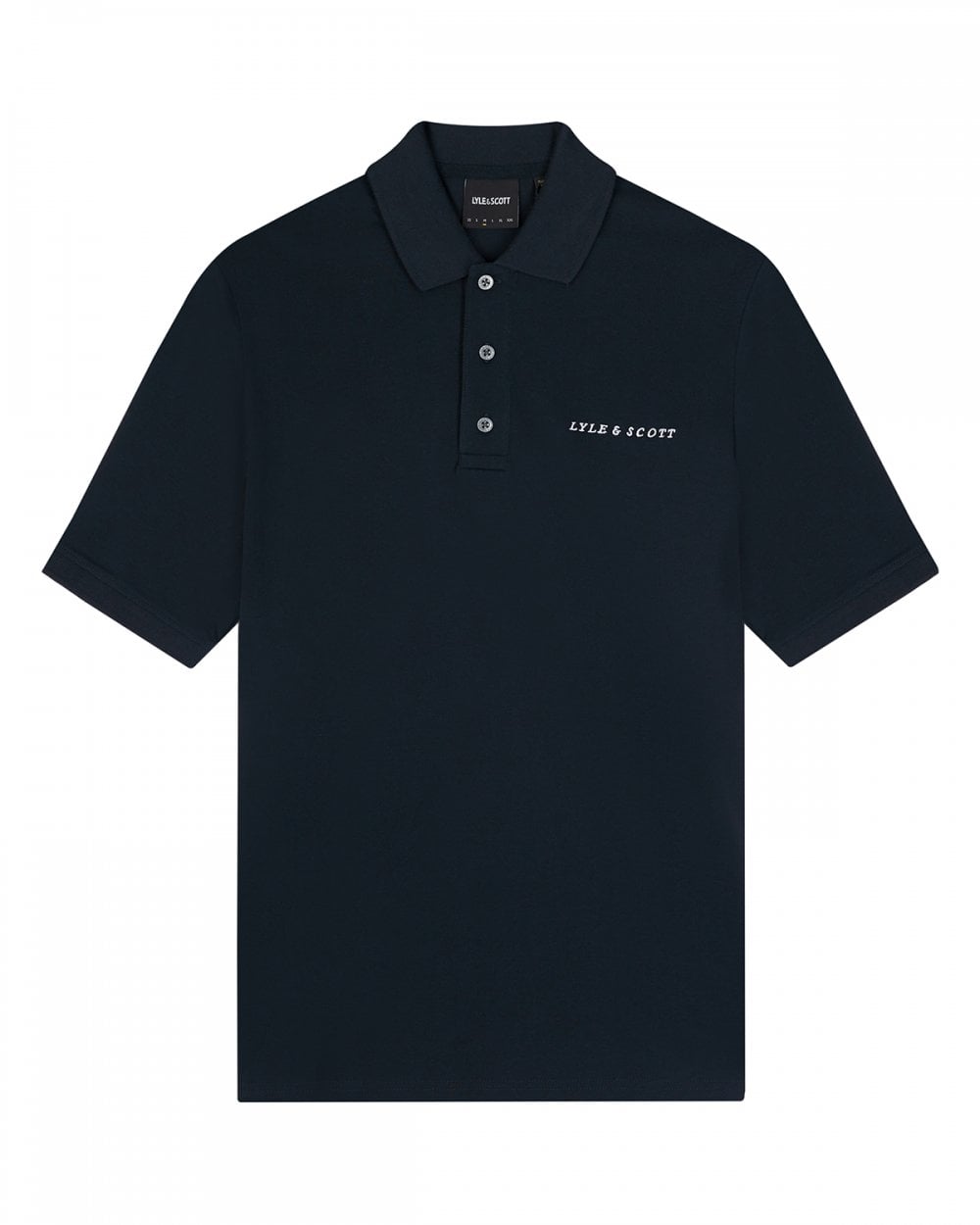 Lyle & Scott Embroidered Mens Polo Shirt - Z271 Dark Navy
