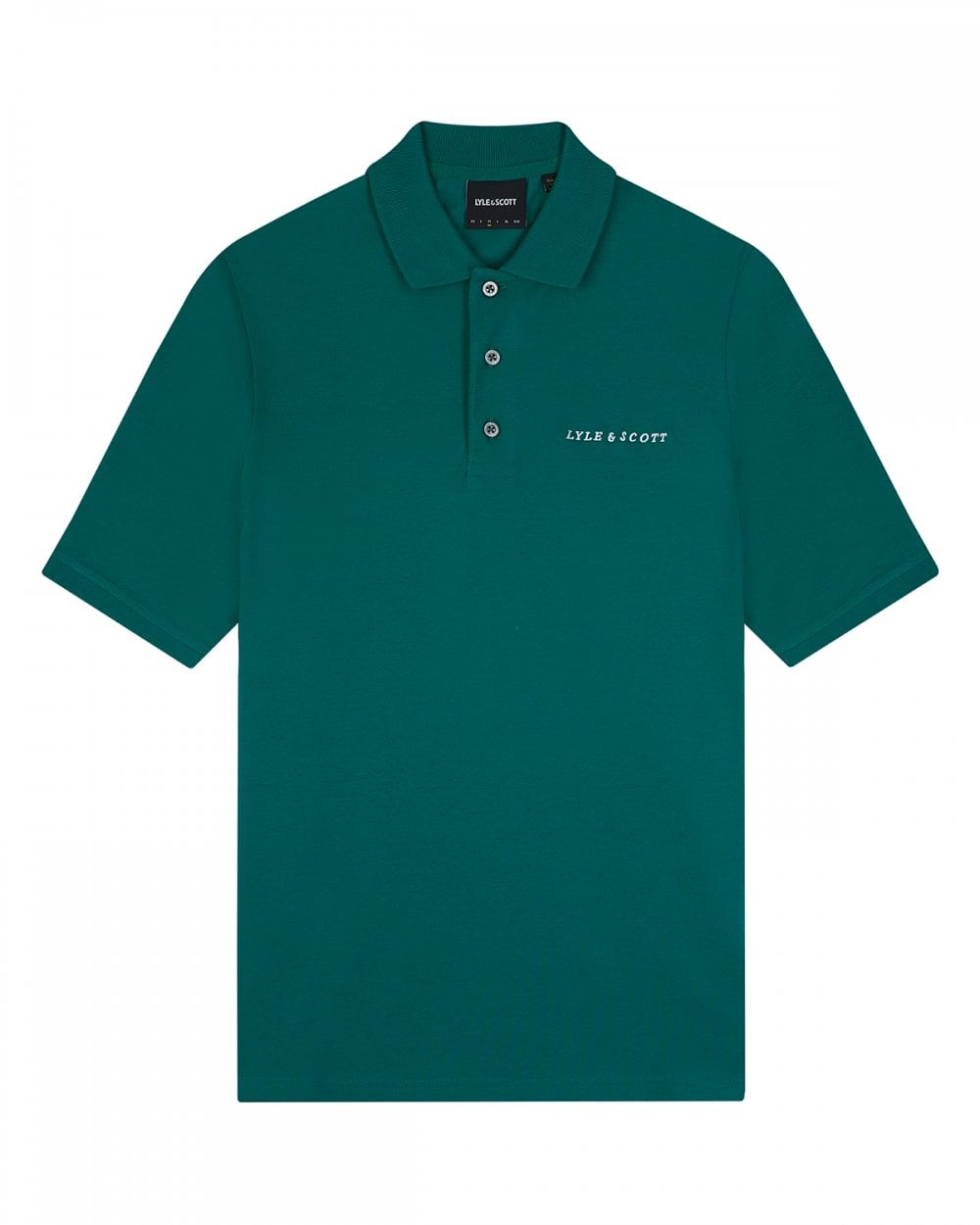 Lyle & Scott Embroidered Mens Polo Shirt - X154 Court Green