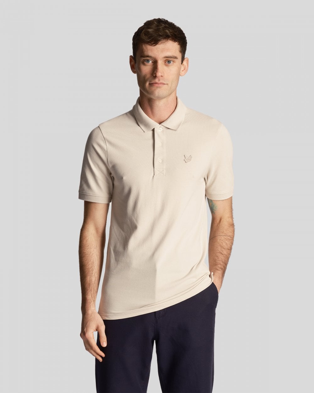 Lyle & Scott Tonal Eagle Mens Polo Shirt
