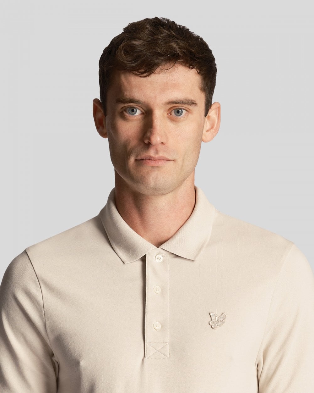 Lyle & Scott Tonal Eagle Mens Polo Shirt - W870 Cove