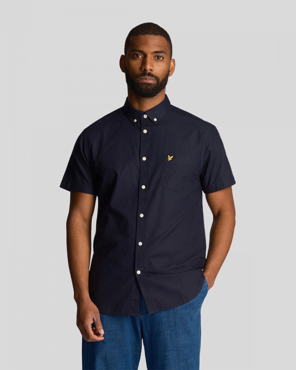 Lyle & Scott Mens Short Sleeve Oxford Shirt