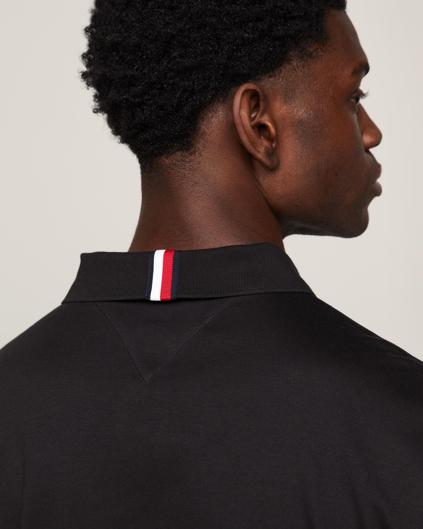 Tommy Hilfiger Liquid Cotton Essential Mens Polo - Black