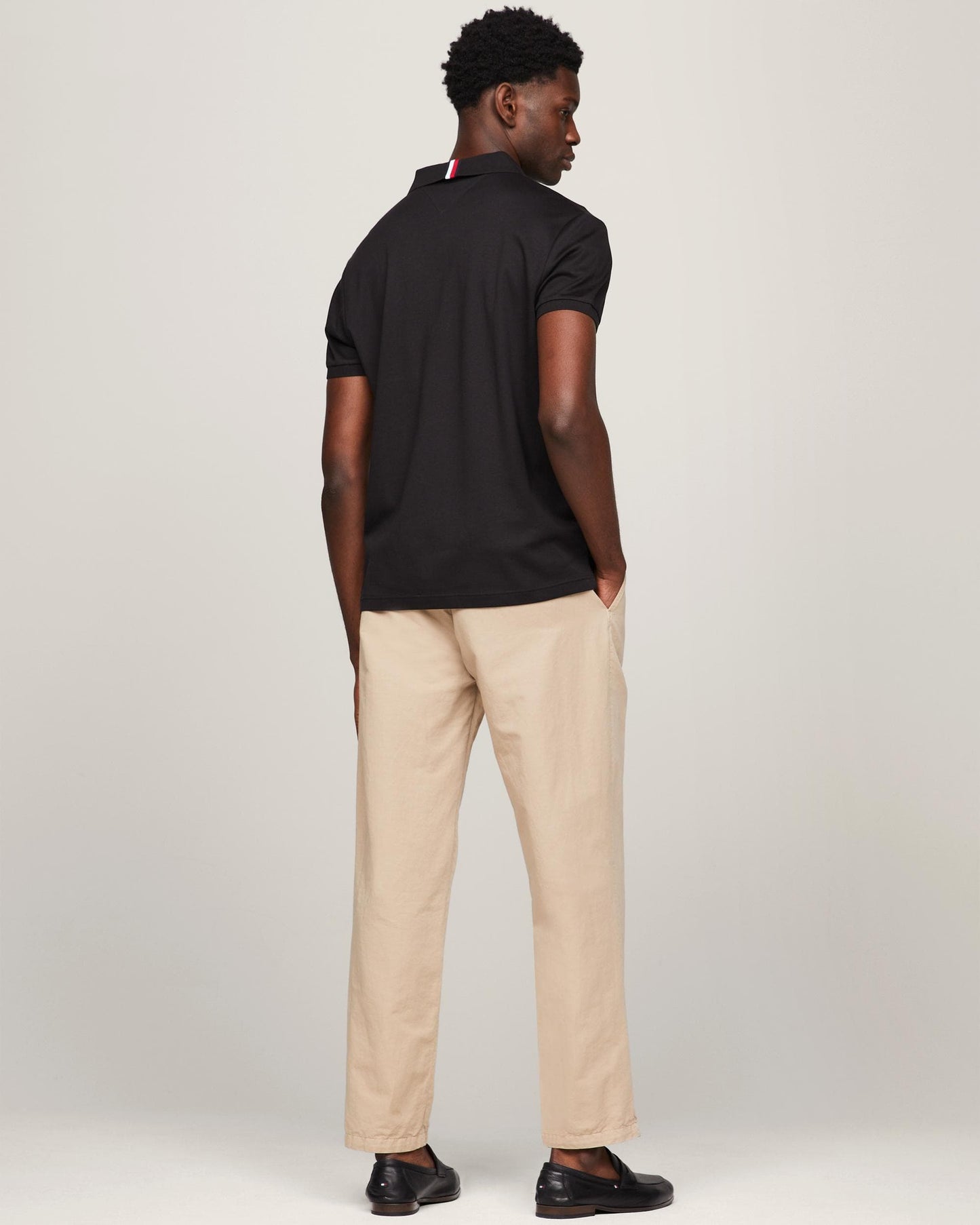 Tommy Hilfiger Liquid Cotton Essential Mens Polo - Black