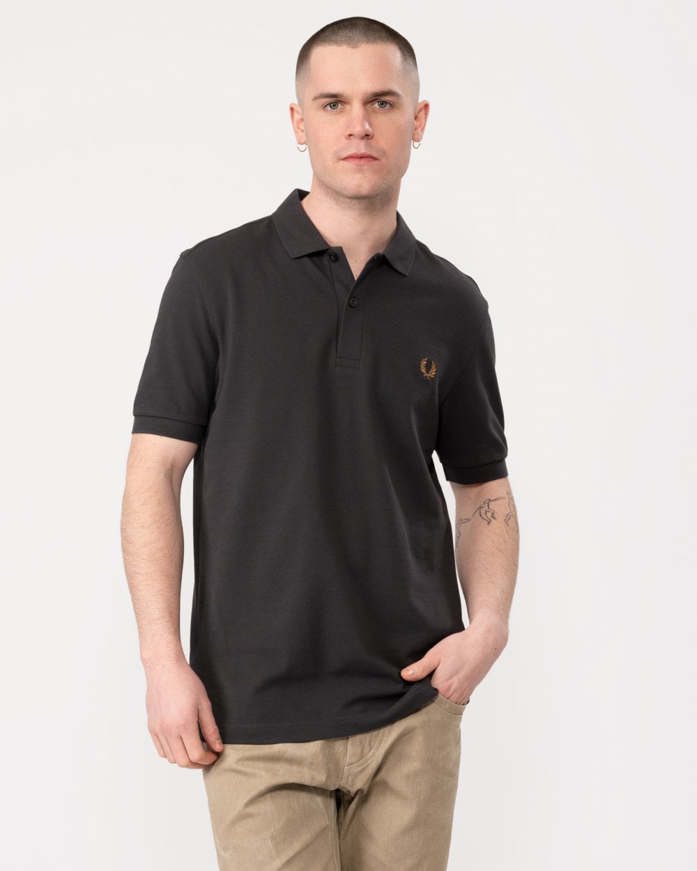 Fred Perry Mens Plain Signature Polo Shirt