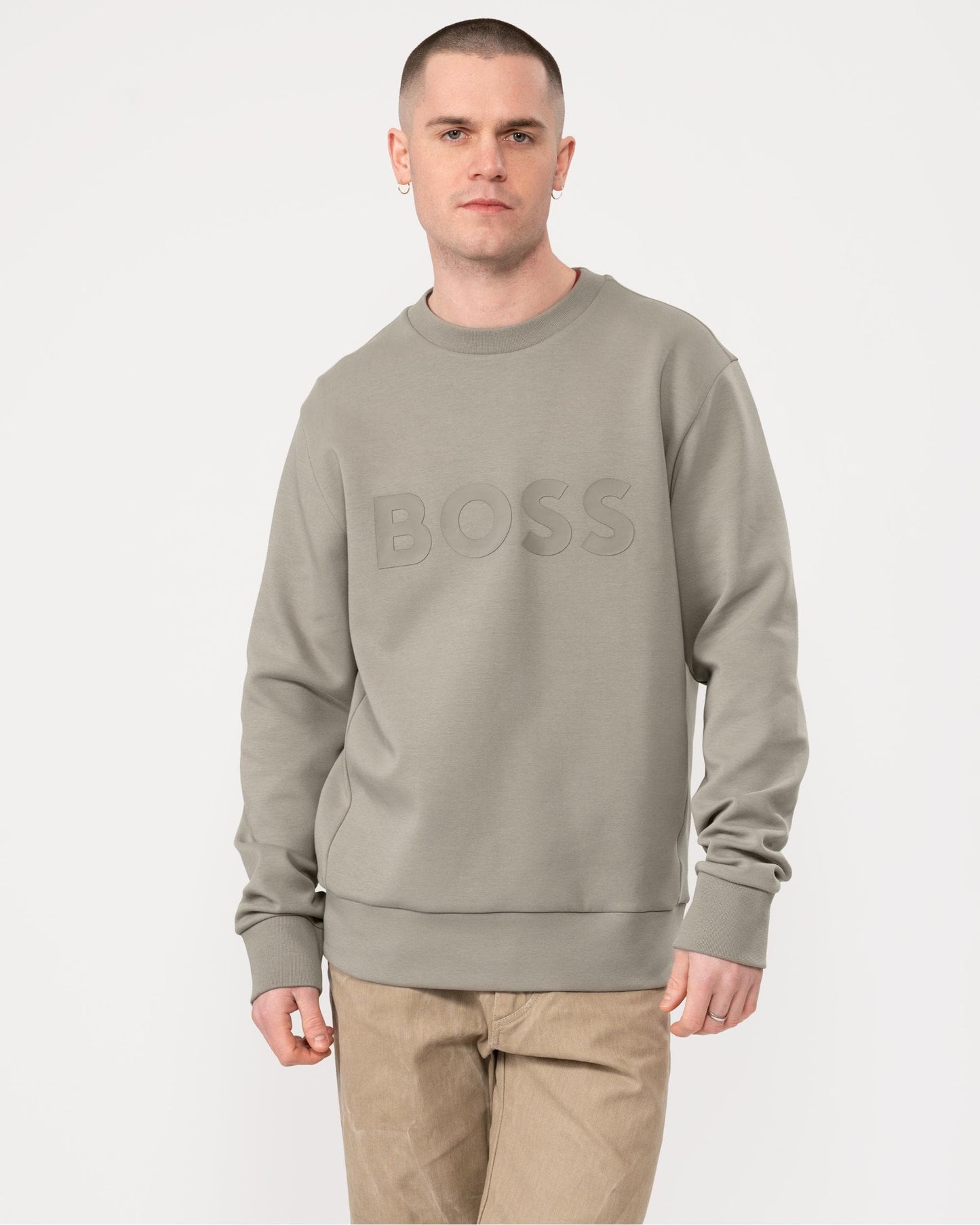 BOSS Green Salbo Mens Crew Neck Sweatshirt 50506119