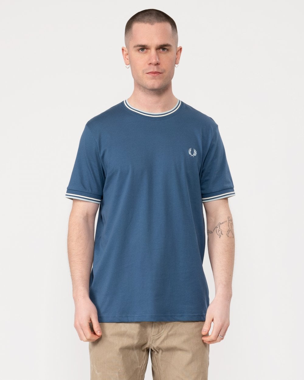 Fred Perry Mens Twin Tipped T-Shirt