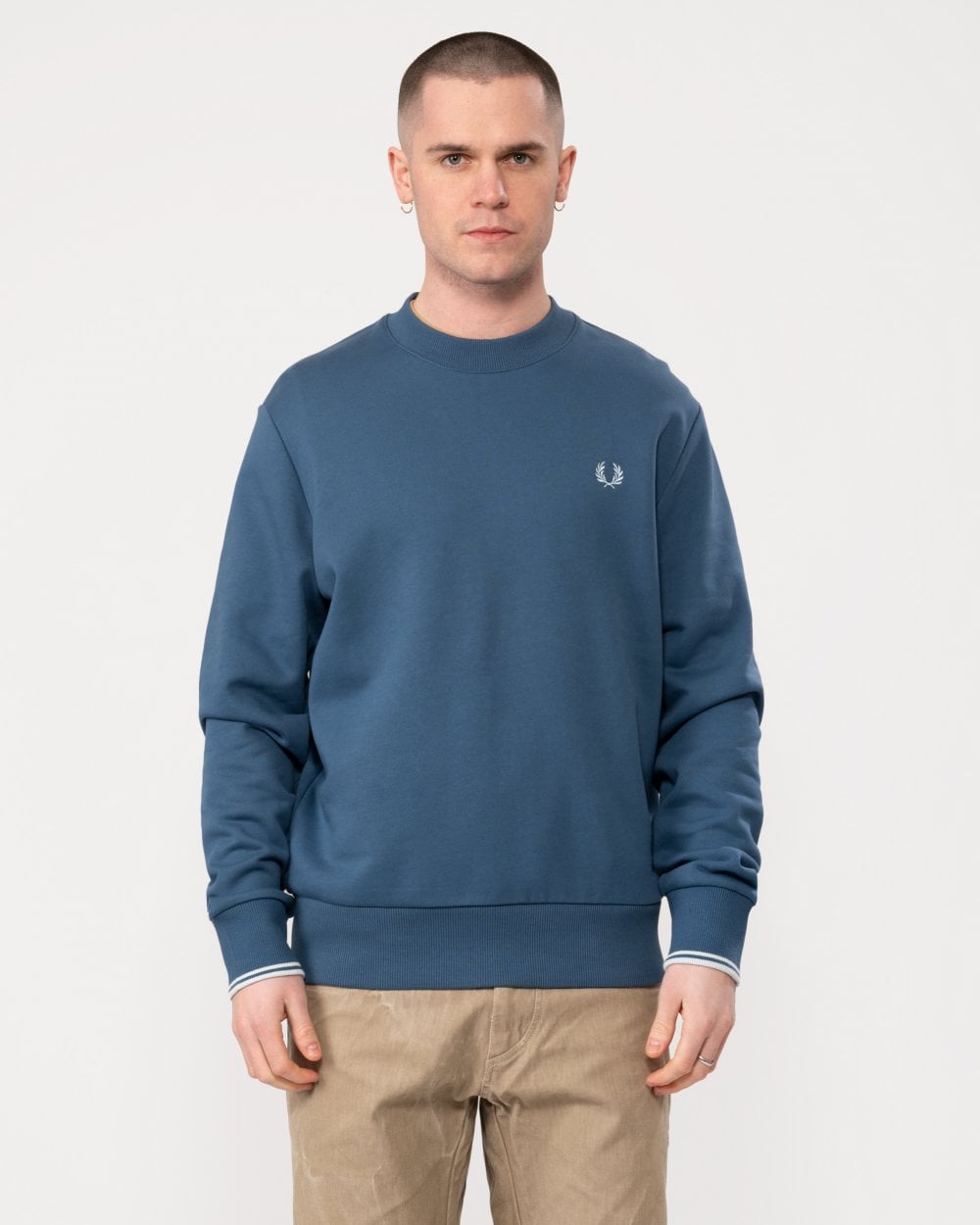 Fred Perry Mens Crew Neck Sweatshirt