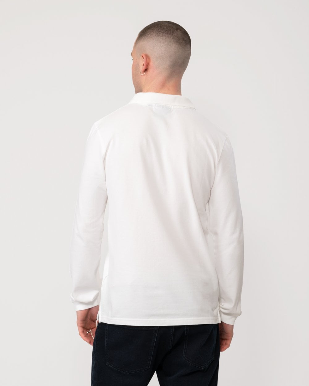 Lyle & Scott Mens Long Sleeve Polo Shirt - 626 White