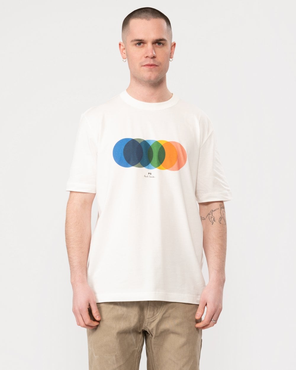 PS Paul Smith Mens Short Sleeve Circles T-Shirt