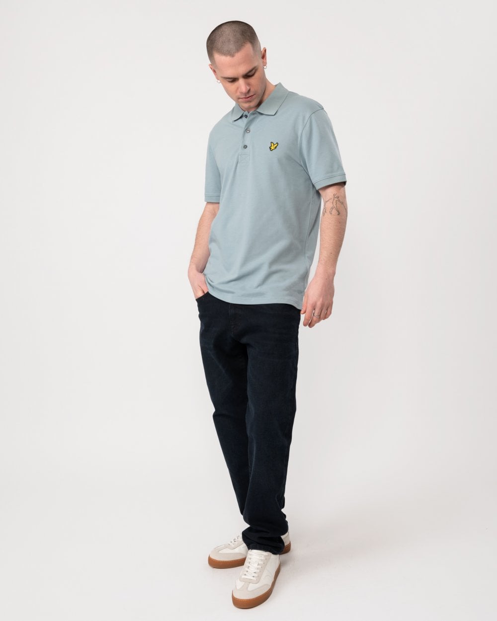 Lyle & Scott Plain Mens Polo Shirt SP400VOG - A19 Slate Blue
