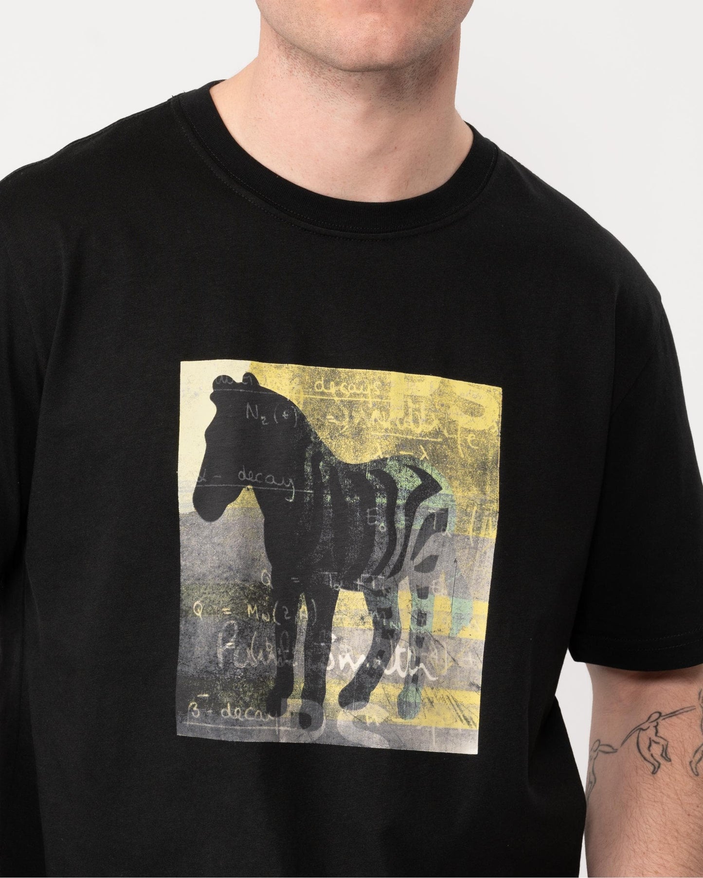 Paul Smith PS Paul Smith Mens Regular Fit Zebra Square T-Shirt