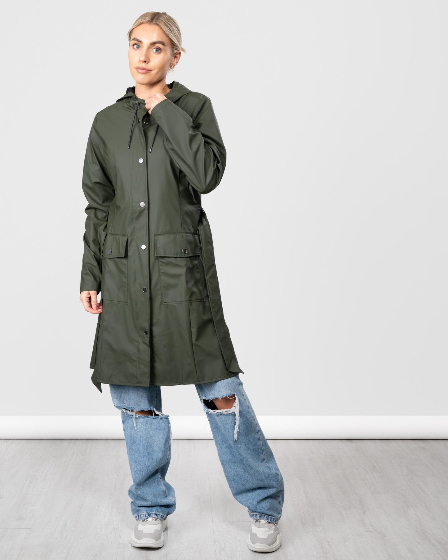 Rains Curve Womens Jacket - 03 Green