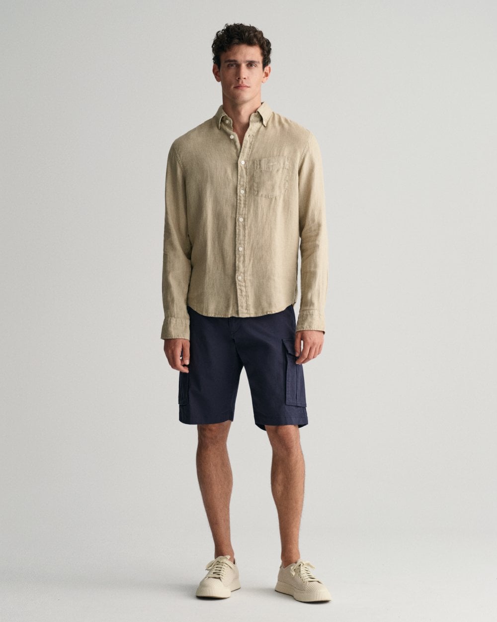 GANT Mens Relaxed Twill Cargo Shorts - 410 Marine