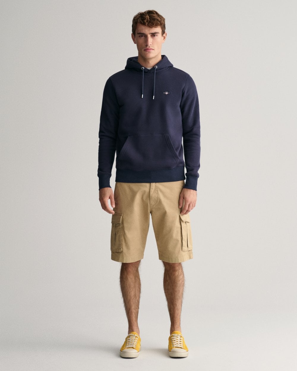 GANT Mens Relaxed Twill Cargo Shorts - 248 Dark Khaki