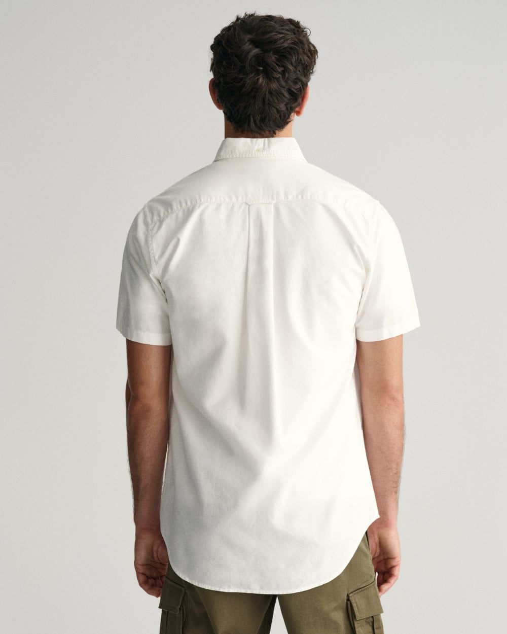 GANT Mens Regular Fit Short Sleeve Oxford Shirt - 110 White
