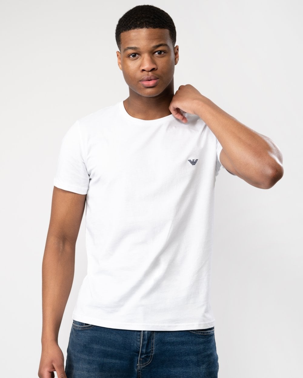 Emporio Armani Mens Eagle Logo Beach T-Shirt