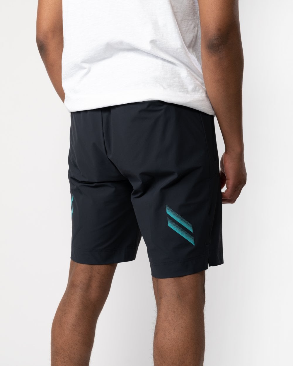 BOSS Green BOSS Green Hecon Active 1 Mens Regular-Fit Shorts with Decorative Reflective Artwork